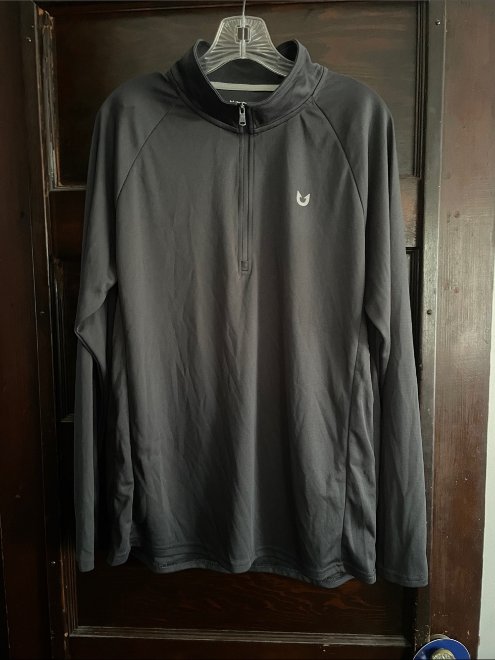 Men's Gray Half-Zip Performance Pullover Jacket